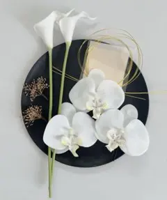 【ラスト❶】オランダカイウ★胡蝶蘭髪飾り★前撮り★結婚式★卒業式★七五三★白無垢