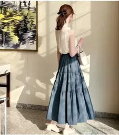 ❣️AYAKO KOBE LETTUCE❣️ランダムティアードスカート❣️黒❣️