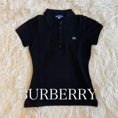 BURBERRYバーバリーブラック ポロシャツ Mサイズ