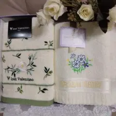 ★訳あり★ヴァレンチノフェイスタオル 2枚セット★