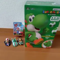 スーパーマリオ　フィギュア　プルバッグカー　マリオ　ヨッシー　まとめてセット