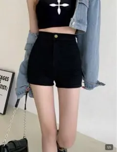 SHEIN 14196134 ハイウエスト ショートパンツ
