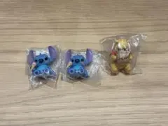 ディズニー ミニフィギュア 3点セット スティッチ プーさん