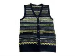 ネイビー ニットベスト S