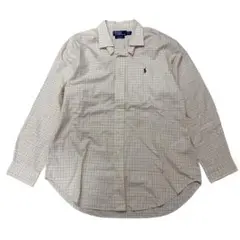 【ポロバイラルフローレン】　長袖シャツ　チェック　XL