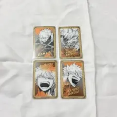 《新品》 ヒロアカ 原画展 箔押しクリアカード クリカ 爆豪勝己 4種セット