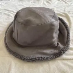 レディース 帽子 ハット バケットハット グレー 防寒 アウトドア