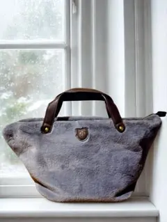 【最終限定sale】ファー トートバッグ グレー