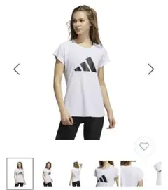 新品タグ付　アディダス　スリーストライプTシャツ