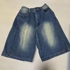 WEGO ウォッシュデニムハーフパンツ フリーサイズ