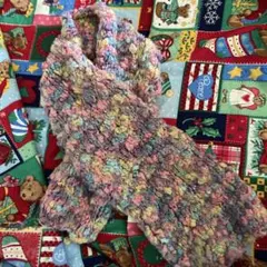 フワフワ☆ハンドメイドマフラー☆可愛い☆中古☆おしゃれ☆手作り