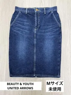 BEAUTY&YOUTH ダークデニム タイトスカート