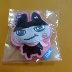 たまごっち　ぬいこれぷっくりかわいいアップリケバッジ　くろまめっちのサムネイル