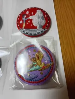 ディズニー刺繍缶バッジ　ベイマックス　アラジン2個