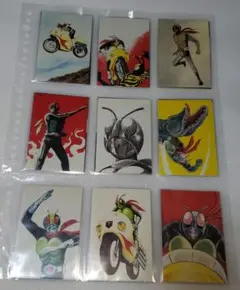 仮面ライダー トレーディングカードセット 9枚