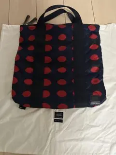 美品　マルニポーター　バックパック　ナイロン　ネイビーチェック MARNI x PORTER / 21aw | Confidence