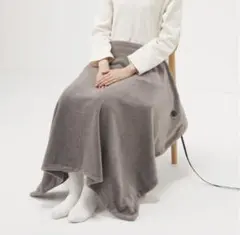 無印良品 洗えるUSBブランケット ダークベージュ