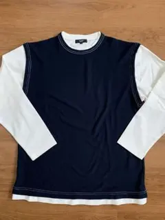 BEAMS HEART レイヤード風長袖カットソー Mサイズ