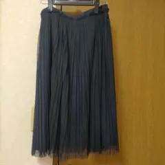 BANANA REPUBLIC プリーツスカート ネイビーのサムネイル
