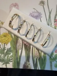 Flowering リング５個セットサイズ約5〜11号
