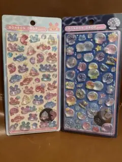 【国内正規品】ボンボンドロップシール 水族館限定 2枚セット　かに　クラゲ