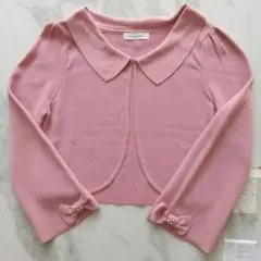 【定価16,390円】リボン ビジュー ボレロ カーディガン ピンク ショート丈
