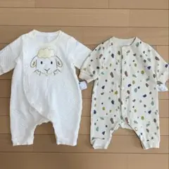 ユニクロ　ロンパースセット　60
