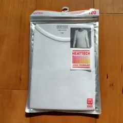 UNIQLO ヒートテック 長袖UネックTシャツ 120サイズ ホワイト