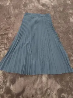 黒 プリーツロングスカート