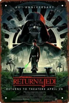 『スター・ウォーズ エピソード6/ ジェダイの帰還』 映画ポスターブリキ看板