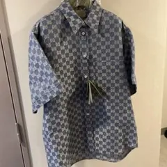 新品未使用】GUCCI GG総柄シャツ ブルー 794907 Z7AQ0 - メルカリ