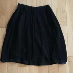 スライドシステム シルク SILK フレアスカート チュール 黒