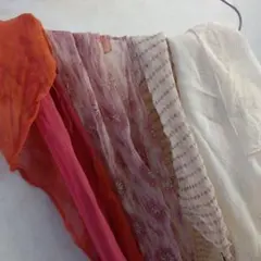 まとめ売り シフォンストールセット 　昭和