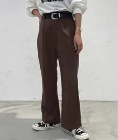 apres jour mignon シュエットフレアーパンツ ブラウン