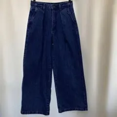 ワイドレッグパンツ デニム