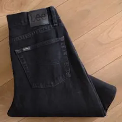 Lee ブラックジーンズ/REGULAR FIT/後染/古着/実寸W32L32