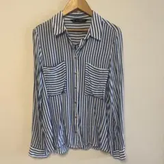 ZARA ストライプ　長袖シャツ