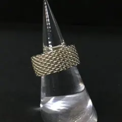 ウノアエレ（UNOAERRE）メッシュ18K 2トーン ハーフ&ハーフ リング