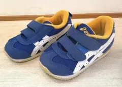 asics 13.5cm 青　ベルクロ