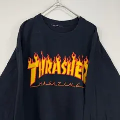 THRASHER ロンT 長袖Tシャツ 黒 ブラックのサムネイル