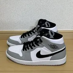 エアジョーダン1 ミッド ライトスモーク グレー 27cm ナイキ