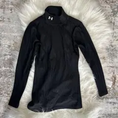 UNDER ARMOUR キッズブラック 長袖アンダーシャツ YMD