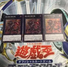 【遊戯王】真紅眼の鋼炎竜　3枚セット