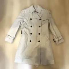 【美品】定価4.3万 LES MUES トレンチコート ライナー付 ベージュ S