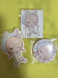 あんさんぶるスターズ あんスタ アニカフェ 白鳥藍良 缶バッジ アクスタ セット