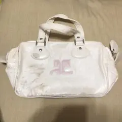 Courrèges ホワイトハンドバッグ Courrèges Hand Bag In White Leather トートバッグ 通販 | italist
