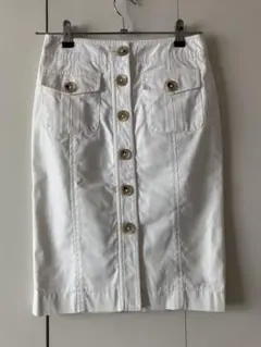 BANANA REPUBLIC ホワイトタイトスカート