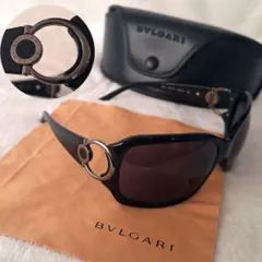 ブルガリ BVLGARI ビーゼロワン ロゴ サングラス ブラック ブルーグレーのサムネイル
