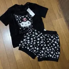 新品　クロミ　パジャマ　モコモコ　半袖　上下セット　ヒョウ柄　サンリオ　130㎝