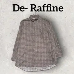De-Raffine チェックシャツ 長袖 フランネルシャツ (F) グリーン系